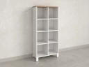 Стеллаж, 8 ячеек 750х370х1620 RM139-75x37 Дуб Юстус/Белый