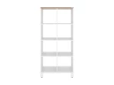 Стеллаж, 8 ячеек 750х370х1620 RM139-75x37 Дуб Юстус/Белый