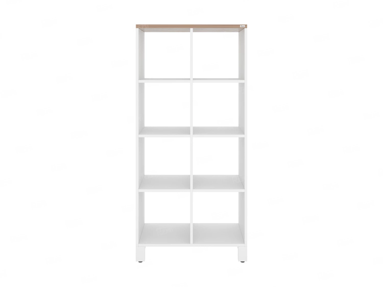 Стеллаж, 8 ячеек 750х370х1620 RM139-75x37 Дуб Юстус/Белый