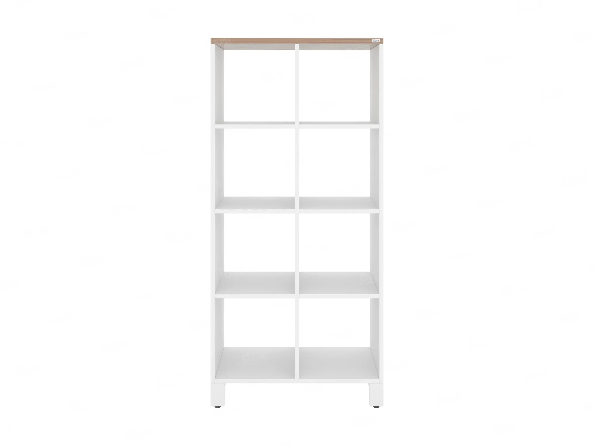 Стеллаж, 8 ячеек 750х370х1620 RM139-75x37 Дуб Юстус/Белый