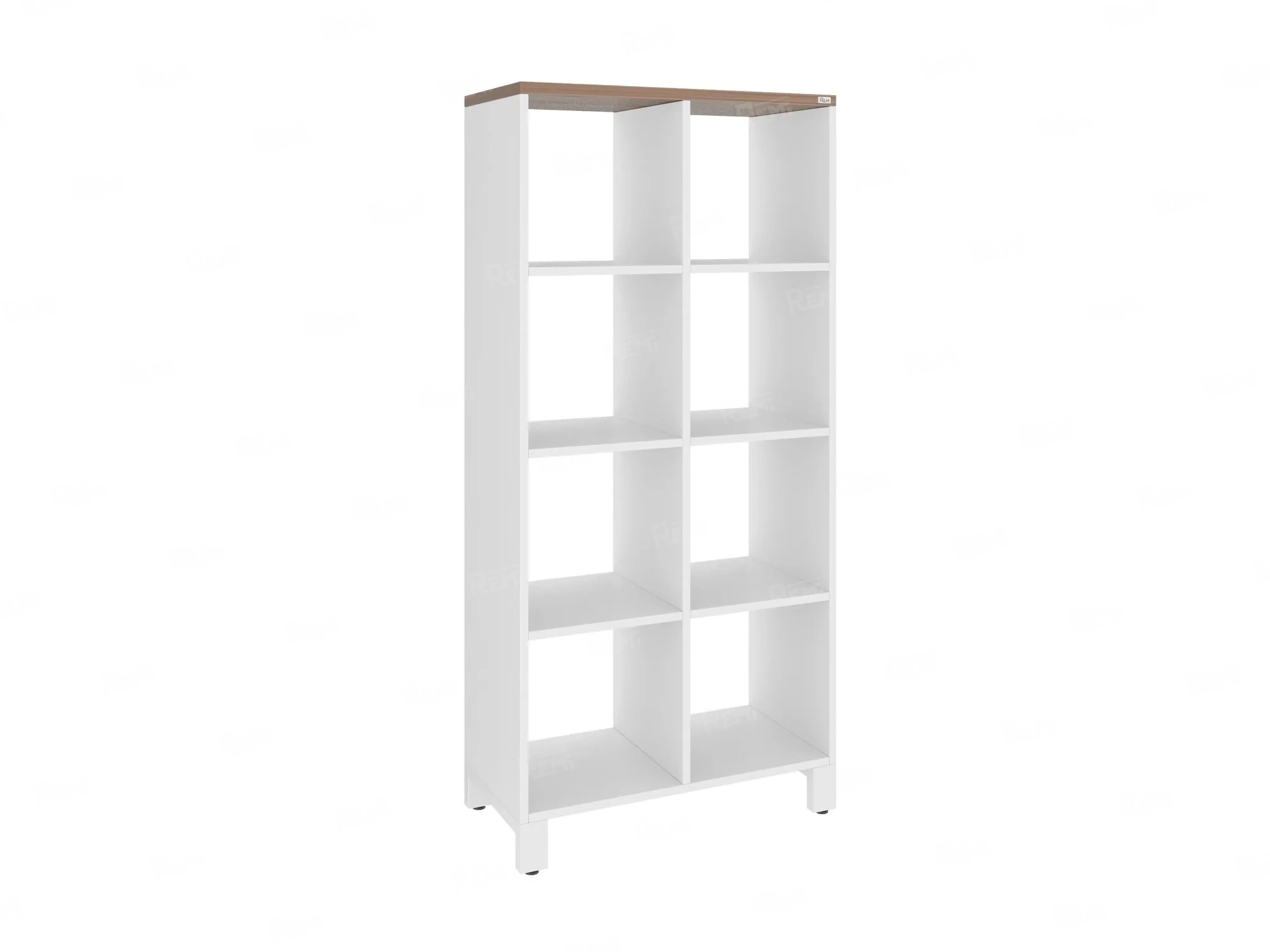 Стеллаж, 8 ячеек 750х370х1620 RM139-75x37 Дуб Юстус/Белый