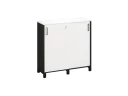Шкаф-купе низкий, 3 полки 1200x420x1200 RM128-120x42 Белый/Черный
