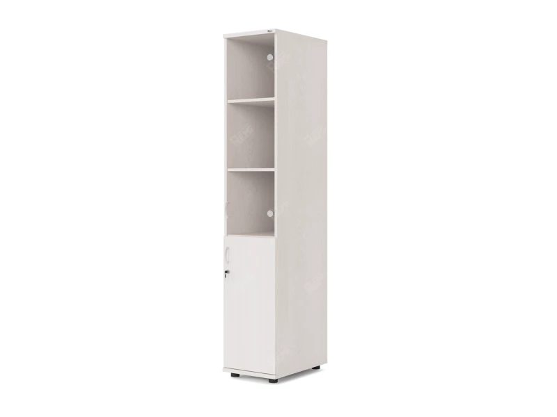 Шкаф комбинированный RLG032 350х550х1830 Дуб Молочный, Серия ЛАЙТ | LIGHT