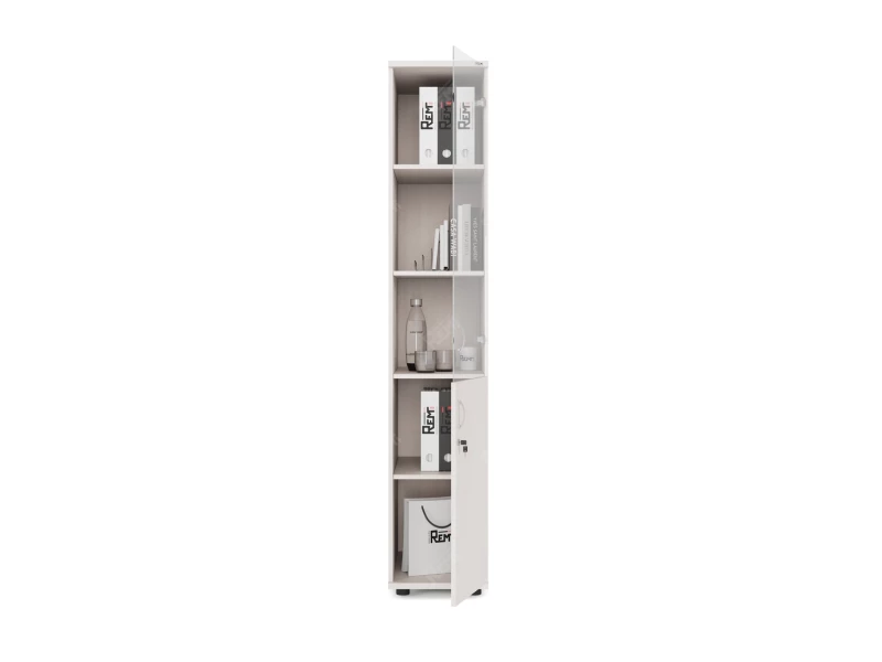 Шкаф комбинированный RLG032 350х550х1830 Дуб Молочный, Серия ЛАЙТ | LIGHT