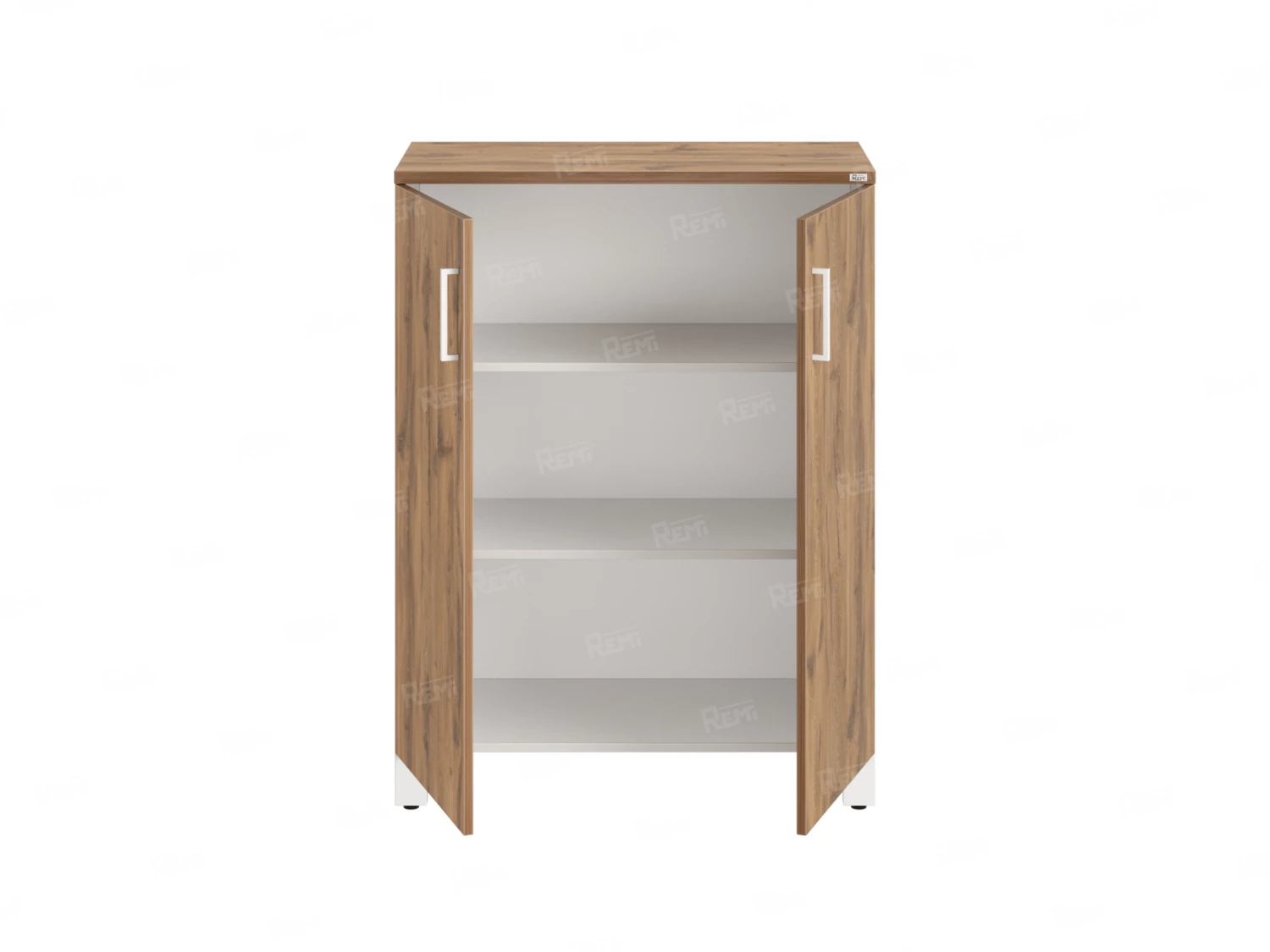 Шкаф распашной, 3 уровня 900x420x1200 RM149-90x42 Дуб Юстус/Белый