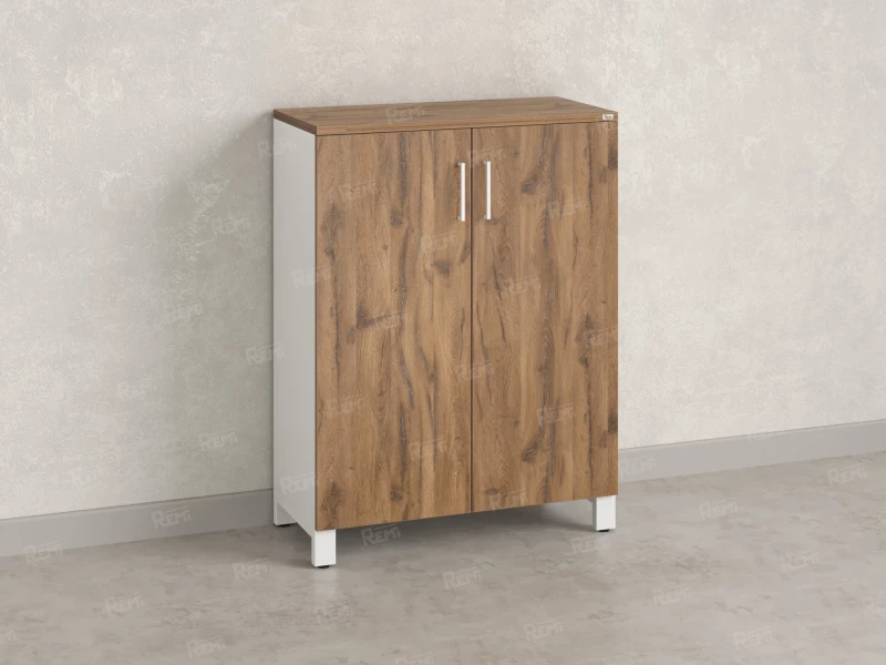 Шкаф распашной, 3 уровня 900x420x1200 RM149-90x42 Дуб Юстус/Белый