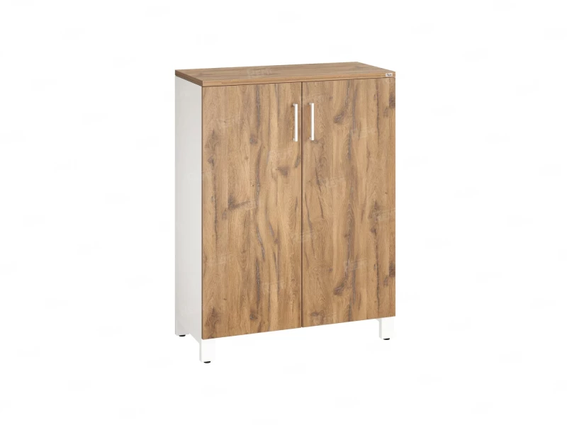 Шкаф распашной, 3 уровня 900x420x1200 RM149-90x42 Дуб Юстус/Белый