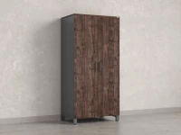 Гардероб, штанга, 1 полка 900x600x1900 RM158-90x60 Дуб Апрельский шоколад/Серый