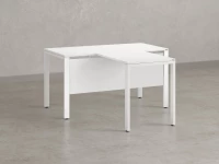 Стол с брифингом на П-образных опорах с экраном ЛДСП RM044-16x8 1600x2400x750 Белый/Белый