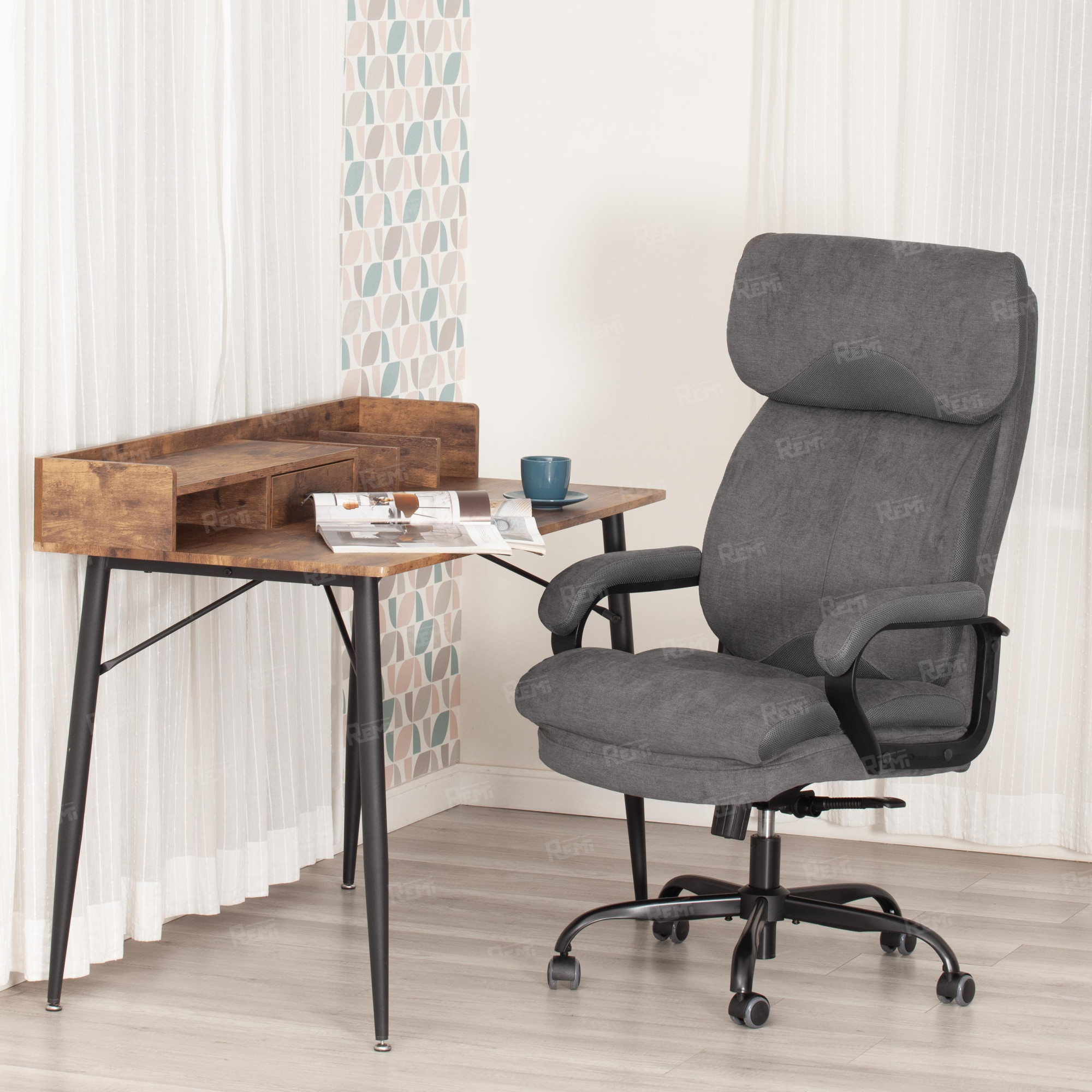 Кресло Duke metal BL Серый/Серый, Ткань (арт. 24986)