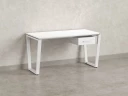 Стол прямой с подвесной тумбой, U-опора 1800x700x750 RM034-18x7 Белый/Белый