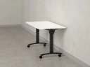 Стол складной, мобильный 1400x600x750 RM011-14x6 Белый/Черный