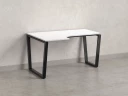 Стол угловой, U-опора, левый 1600x800/1000x750, RM051-16x8-10 Белый/Черный