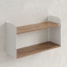 Полка настенная 900x200x500 RM190-90x20 Дуб Юстус/Белый
