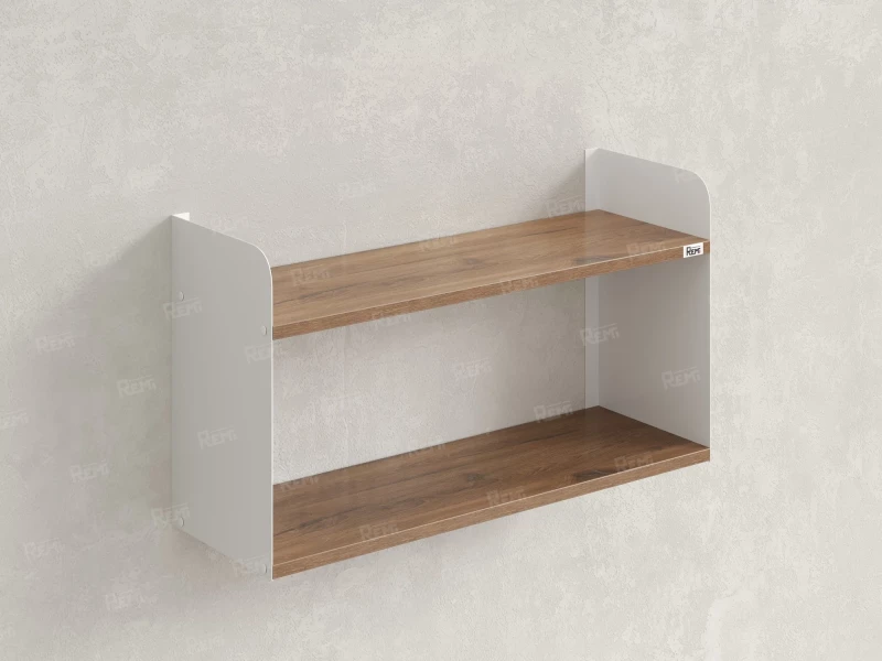 Полка настенная 900x200x500 RM190-90x20 Дуб Юстус/Белый