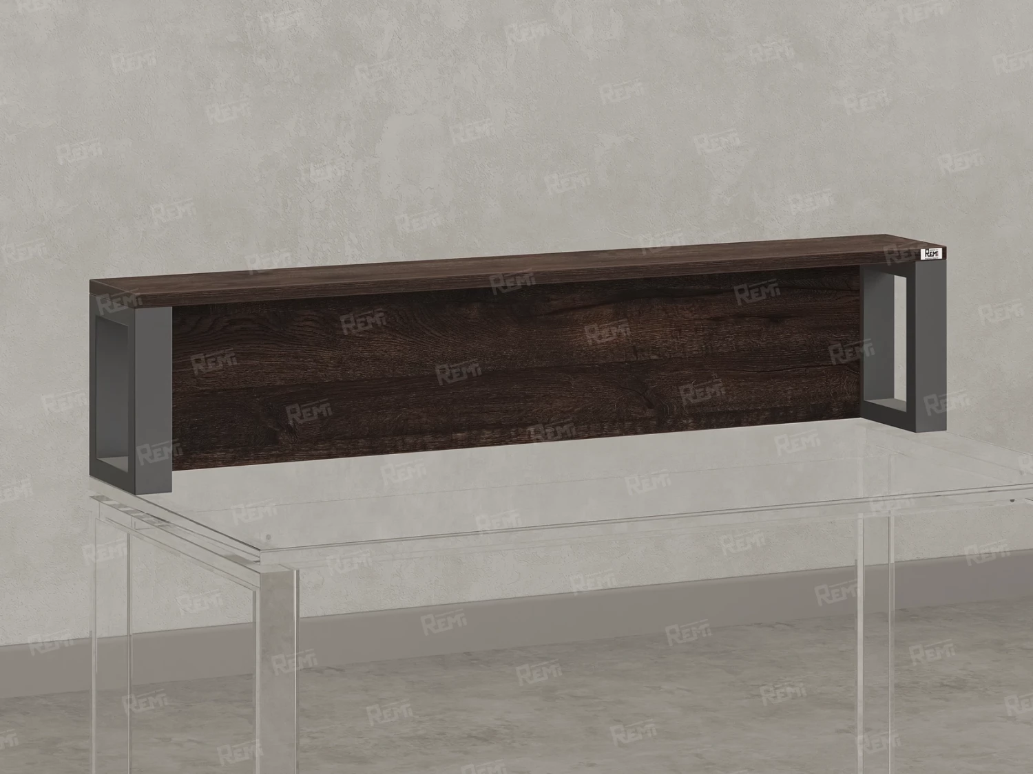 Надстройка для стола 1200x200x300 RM208-120x40 Дуб Апрельский Шоколадный/Серый