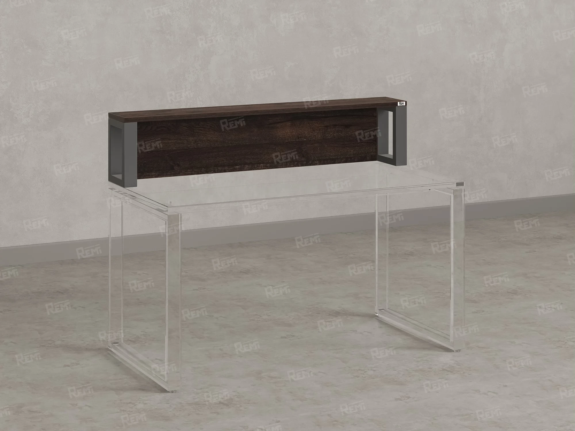 Надстройка для стола 1200x200x300 RM208-120x40 Дуб Апрельский Шоколадный/Серый