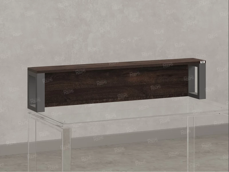 Надстройка для стола 1200x200x300 RM208-120x40 Дуб Апрельский Шоколадный/Серый