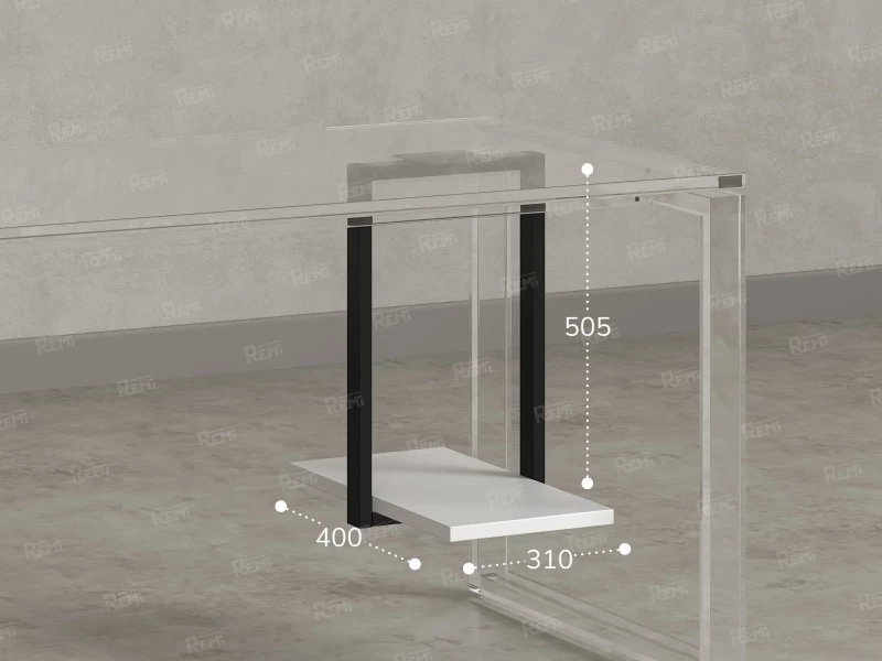 Подставка под системный блок 310x400x505 RM210-31x40 Белый/Черный