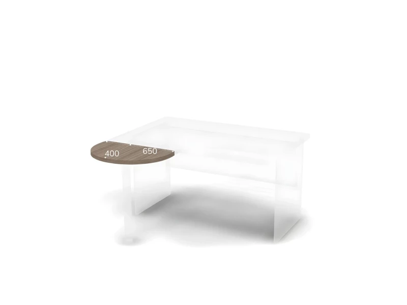 BRL RB025-65х40 Приставной элемент для 1 стола (без опоры) 650х400х28 Дрифтвуд