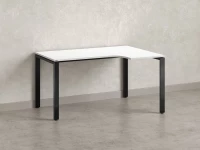 Стол угловой, П-опора, правый 1600x800/1000x750, RM052-16x8-10 Белый/Черный