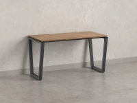 Стол прямой на U-образных опорах 1600x800x750 RM003-16x8 Дуб Юстус/Серый