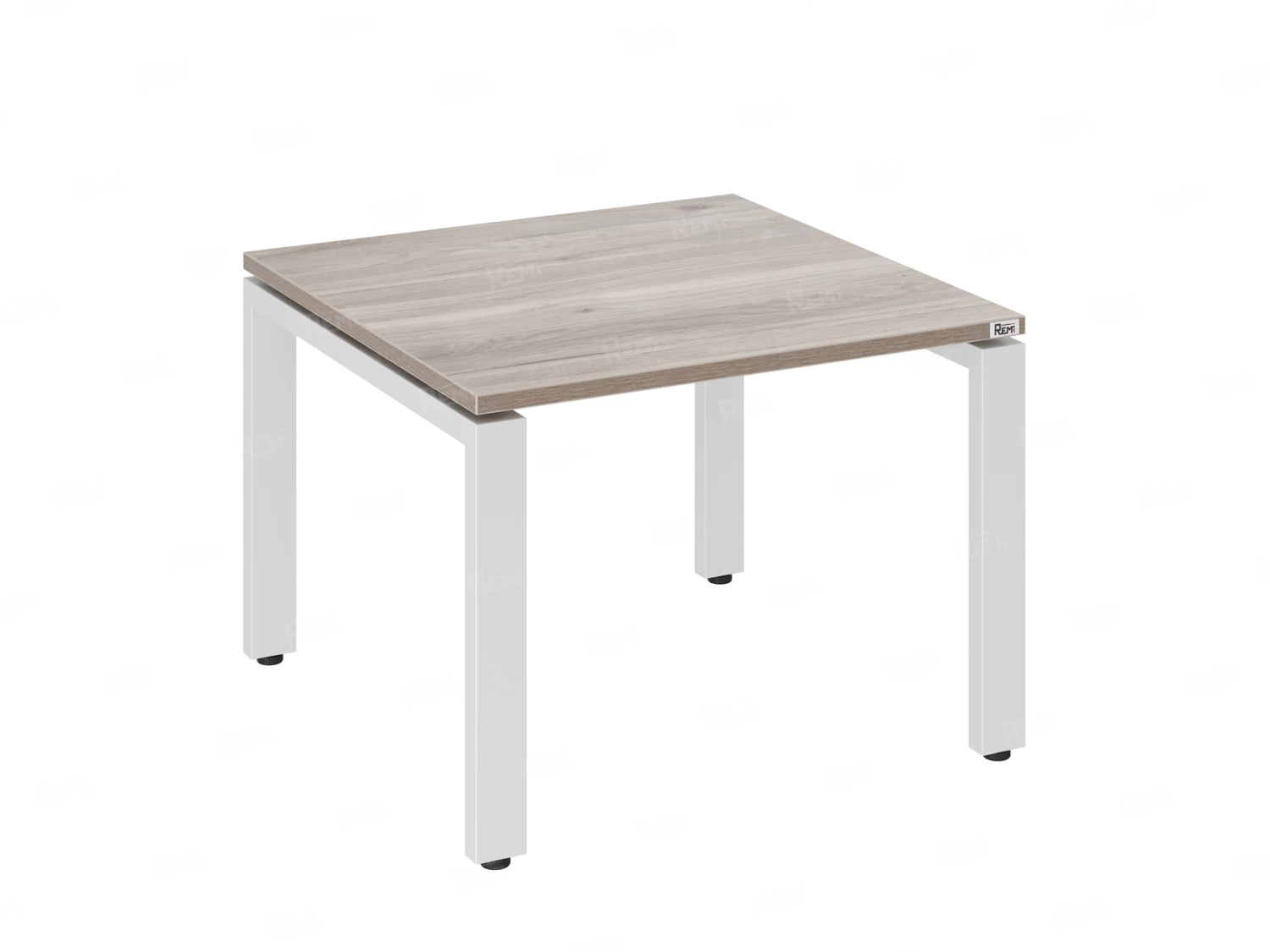 Журнальный стол с полкой 700x700x550 RM183-7x7 Дуб Маувелла/Белый