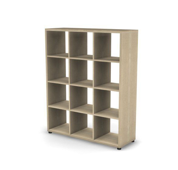 Стеллаж 4 RE164 уровня 121,2x41x149 см Акация светлый/Акация светлый, Серия Еврова | Europe