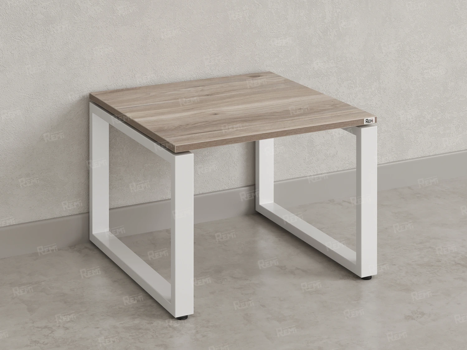 Журнальный стол с полкой 900x800x550 RM182-9x8 Дуб Маувелла/Белый