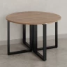 Круглый стол на О-образных опорах 1500x1500x750 RM187-15x15 Дуб Юстус/Черный