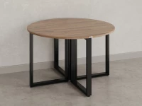 Круглый стол на О-образных опорах 1500x1500x750 RM187-15x15 Дуб Юстус/Черный