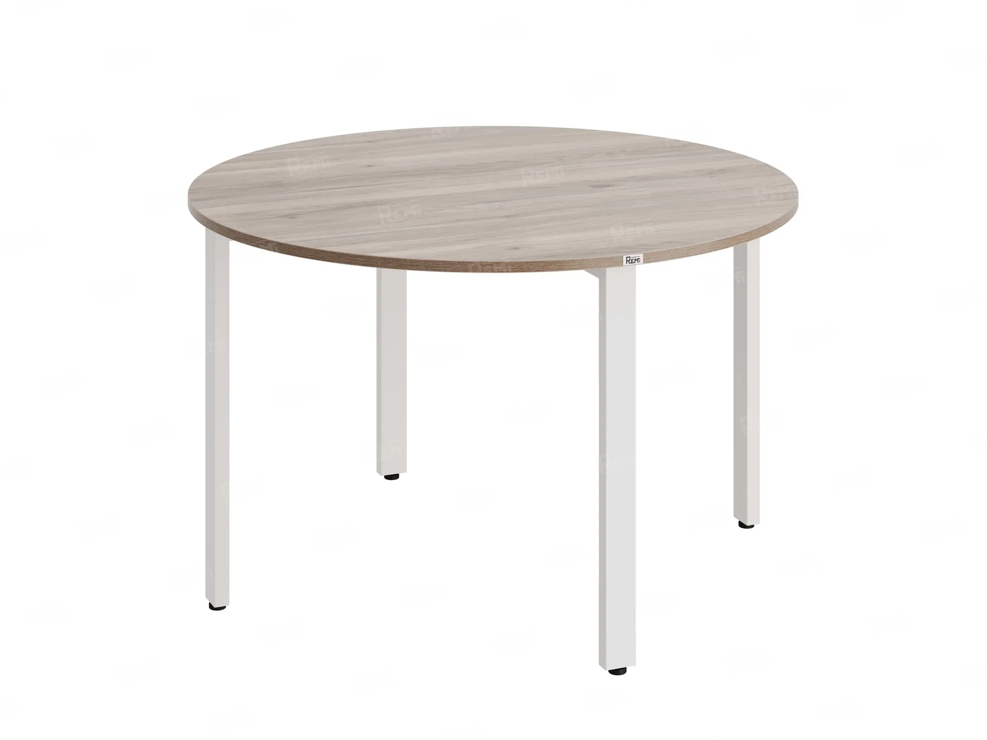 Круглый стол на П-образных опорах 1400x1400x750 RM186-14x14 Дуб Маувелла/Белый