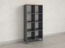 Стеллаж, 8 ячеек 750х370х1620 RM139-75x37 Дуб Юстус/Серый