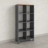 Стеллаж, 8 ячеек 750х370х1620 RM139-75x37 Дуб Юстус/Серый
