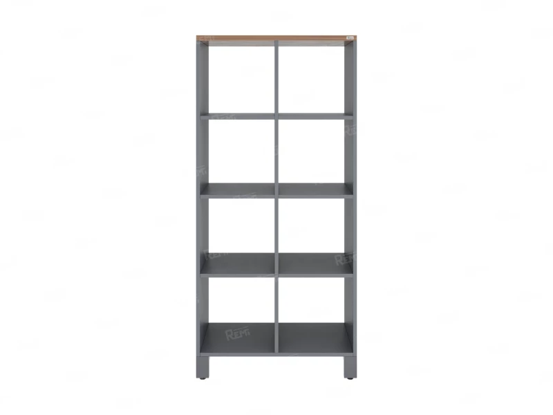 Стеллаж, 8 ячеек 750х370х1620 RM139-75x37 Дуб Юстус/Серый