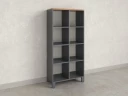 Стеллаж, 8 ячеек 750х370х1620 RM139-75x37 Дуб Юстус/Серый