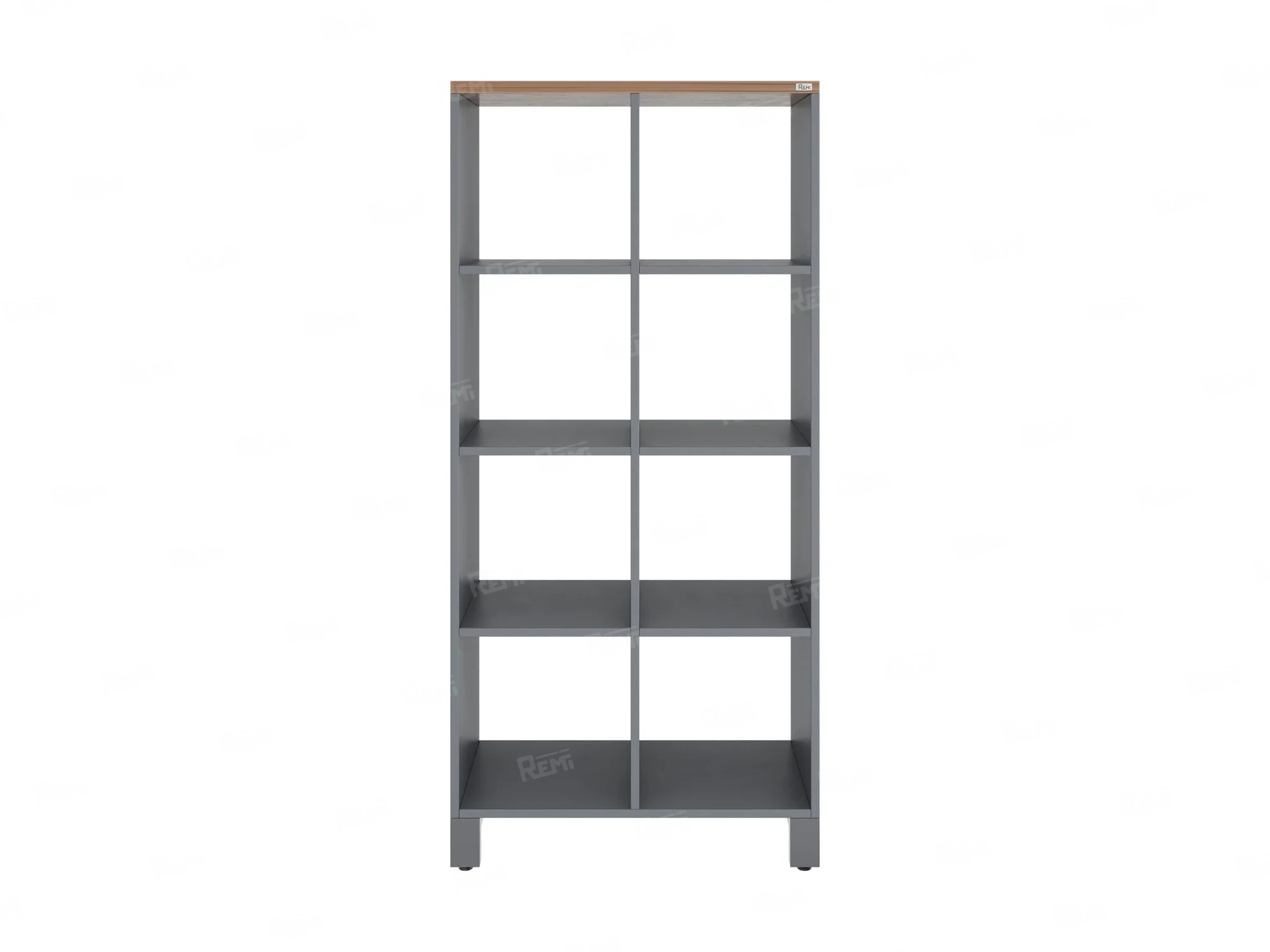 Стеллаж, 8 ячеек 750х370х1620 RM139-75x37 Дуб Юстус/Серый