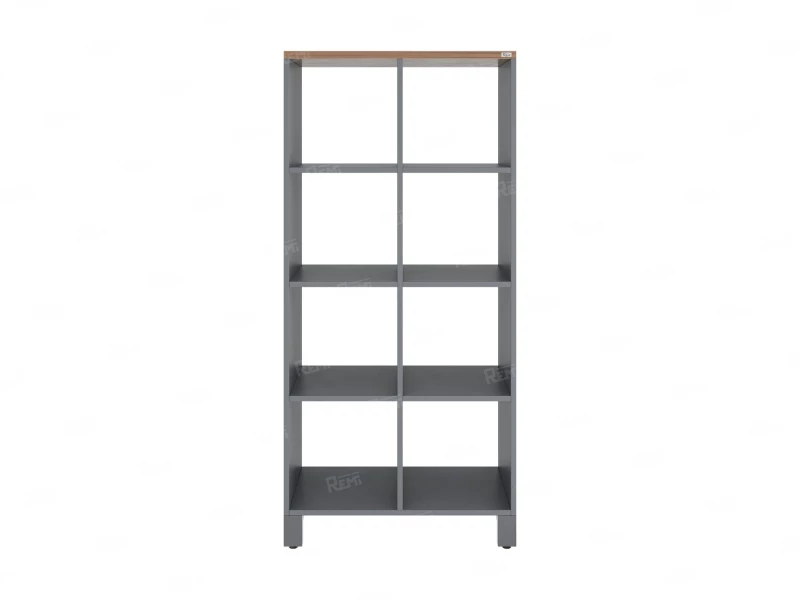 Стеллаж, 8 ячеек 750х370х1620 RM139-75x37 Дуб Юстус/Серый