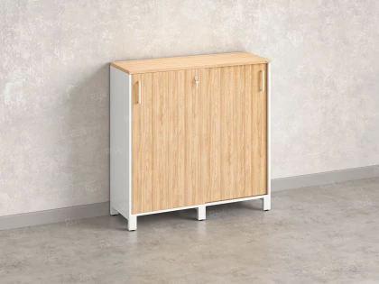 Шкаф-купе низкий, 3 полки 1200x420x1200 RM128-120x42 Вяз Швейцарский светлый/Белый