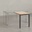 Брифинг прямой, с парящей столешнецей, на П-образном каркасе 1100x800x750 RM070-11x8 Вяз Швейцарский светлый/Серый