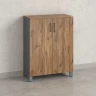 Шкаф распашной, 3 уровня 900x420x1200 RM149-90x42 Дуб Юстус/Серый