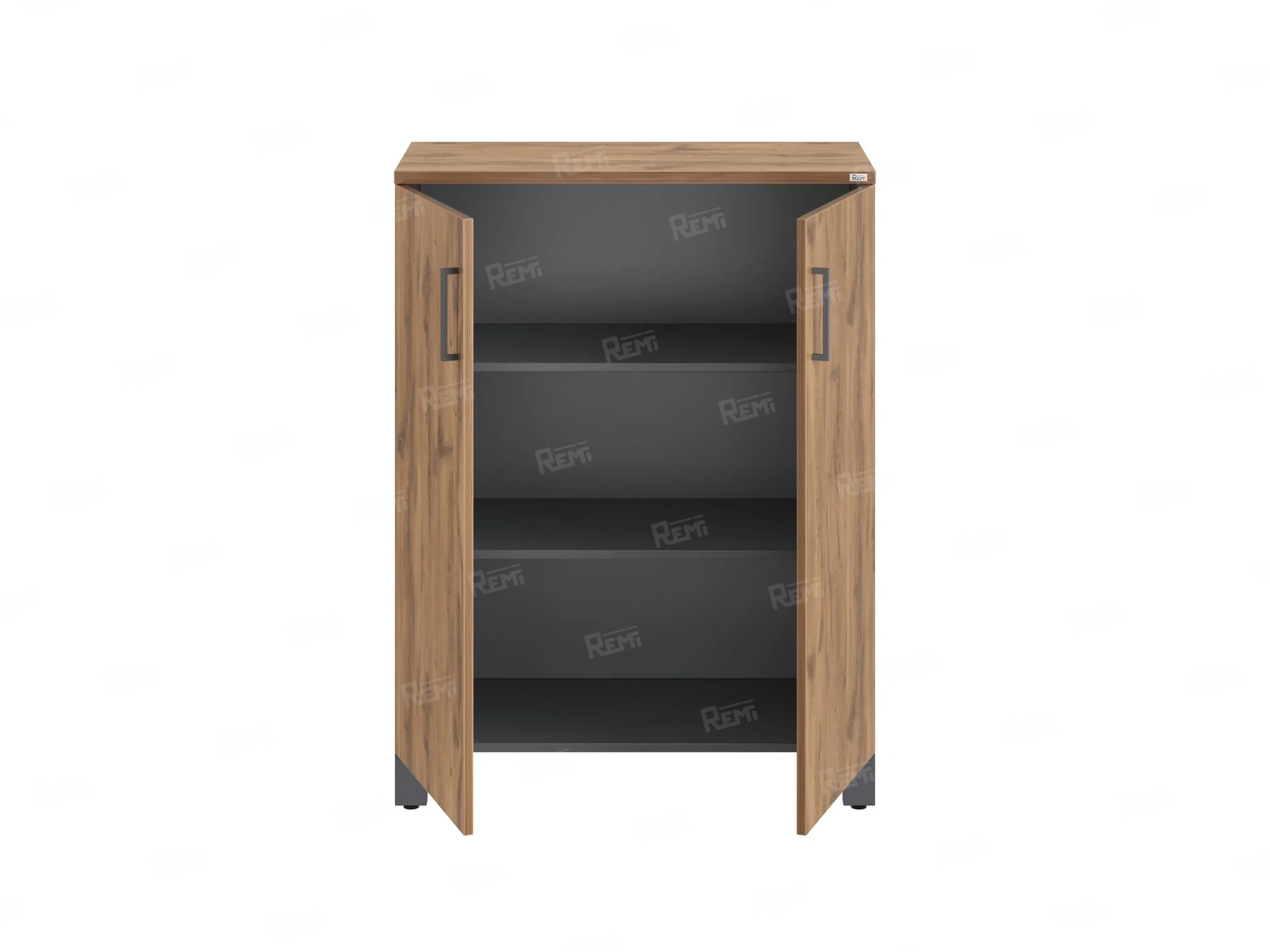 Шкаф распашной, 3 уровня 900x420x1200 RM149-90x42 Дуб Юстус/Серый