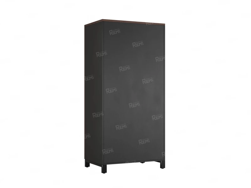 Гардероб, штанга, 1 полка 900x600x1900 RM158-90x60 Дуб Апрельский шоколад/Черный