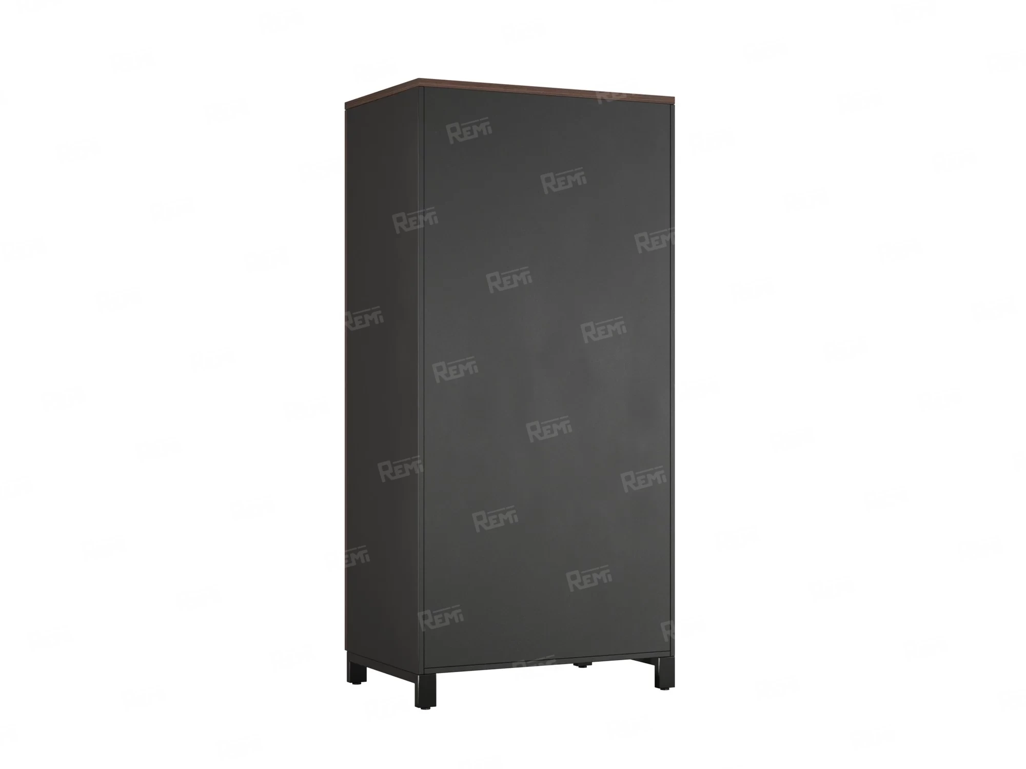 Гардероб, штанга, 1 полка 900x600x1900 RM158-90x60 Дуб Апрельский шоколад/Черный