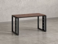 Стол прямой на О-образных опорах 1200x900x750 RM040-12x9 Дуб Апрельский шоколад/Черный