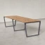 Cтол для переговоров, на V-обазном каркасе 2200x1200x750 RM082-220x120 Дуб Юстус/Серый