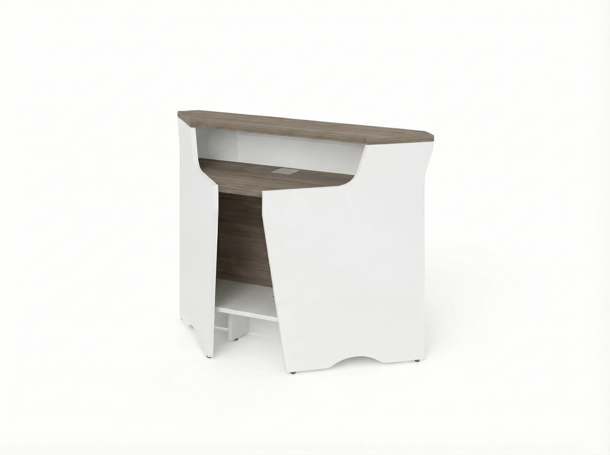 BRL RB079-92х92 Модуль угловой, низкий 920х920х960 Шорвуд/Белый