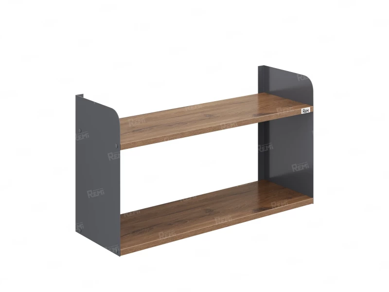 Полка настенная 900x200x500 RM190-90x20 Дуб Юстус/Серый