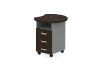 BRL RB087-64х70R Тумба приставная правая 640х700х740 Венге/Серый вулканический