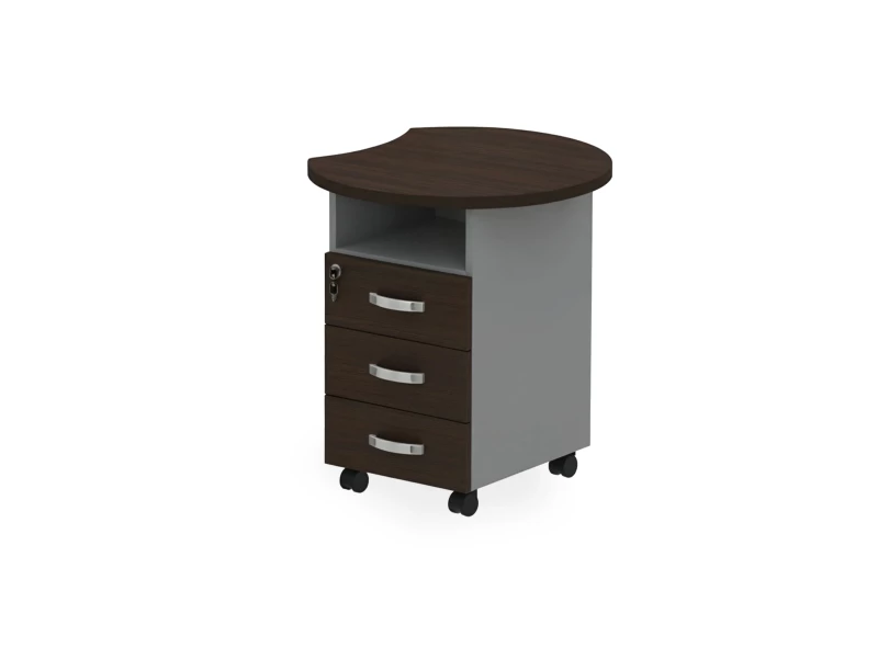 BRL RB087-64х70R Тумба приставная правая 640х700х740 Венге/Серый вулканический